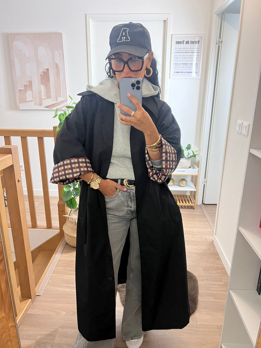 Parka trenchy Oversize Noir