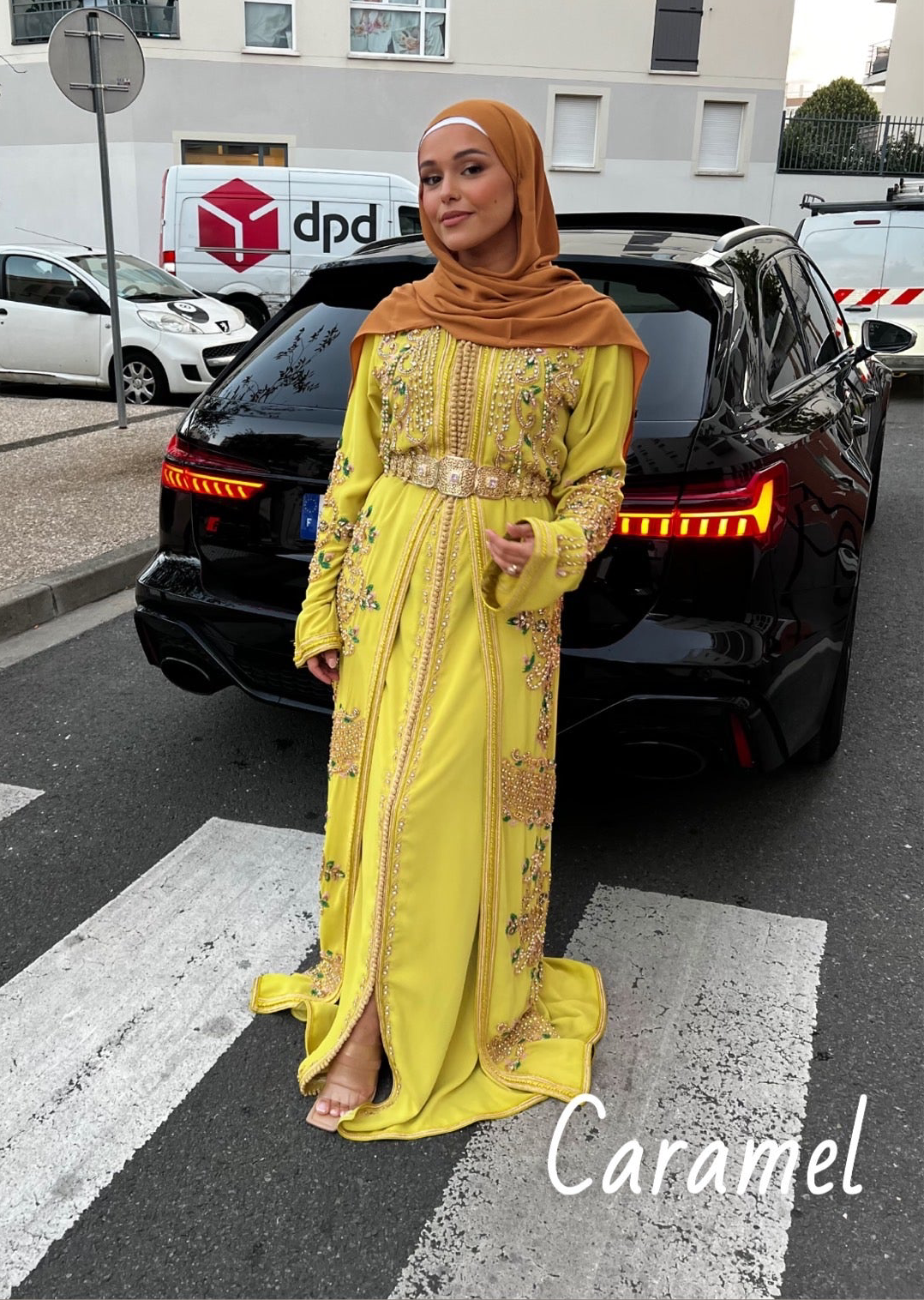 Hijab Caramel / Noisette / Chocolat - Crêpe