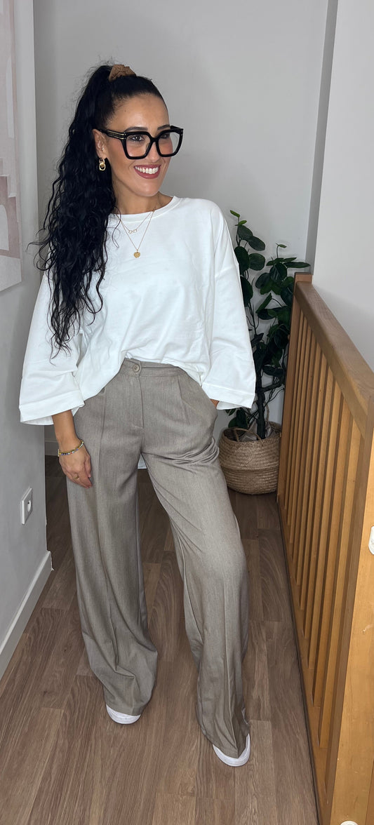 Pantalon tailleurs Taupe