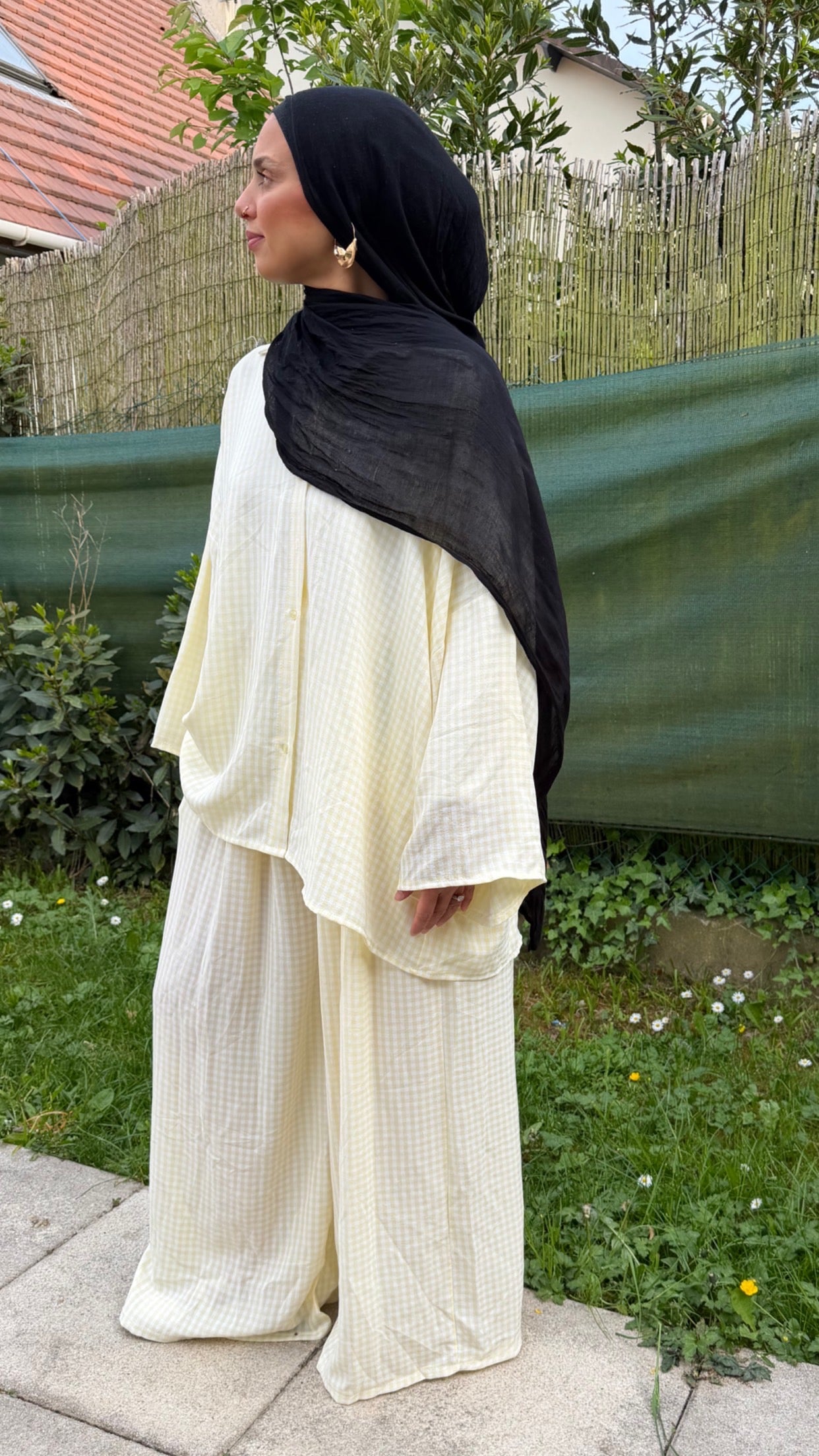 Ensemble Vichy Jaune