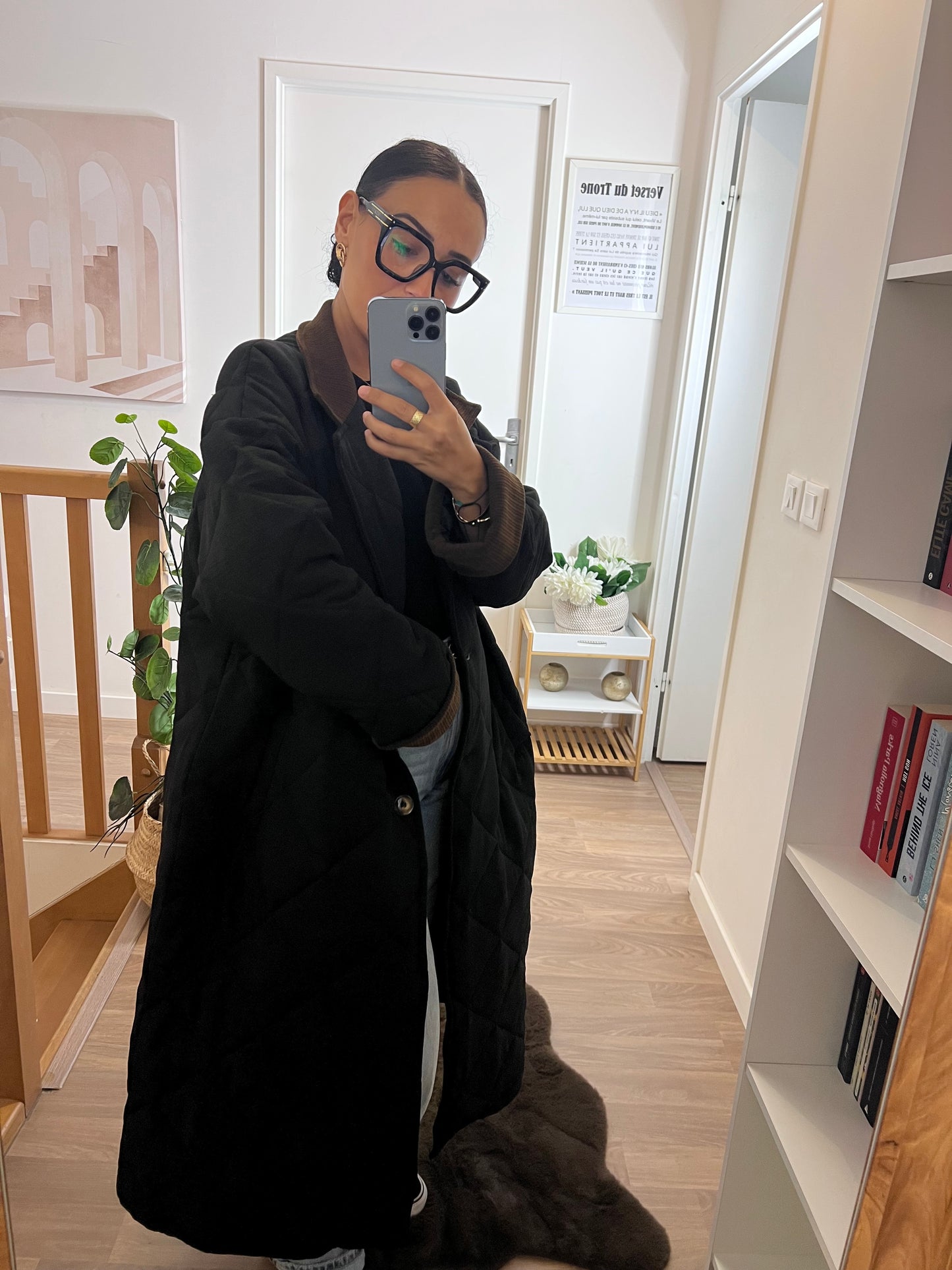 Manteau Oversize Élégant - Noir Intemporel