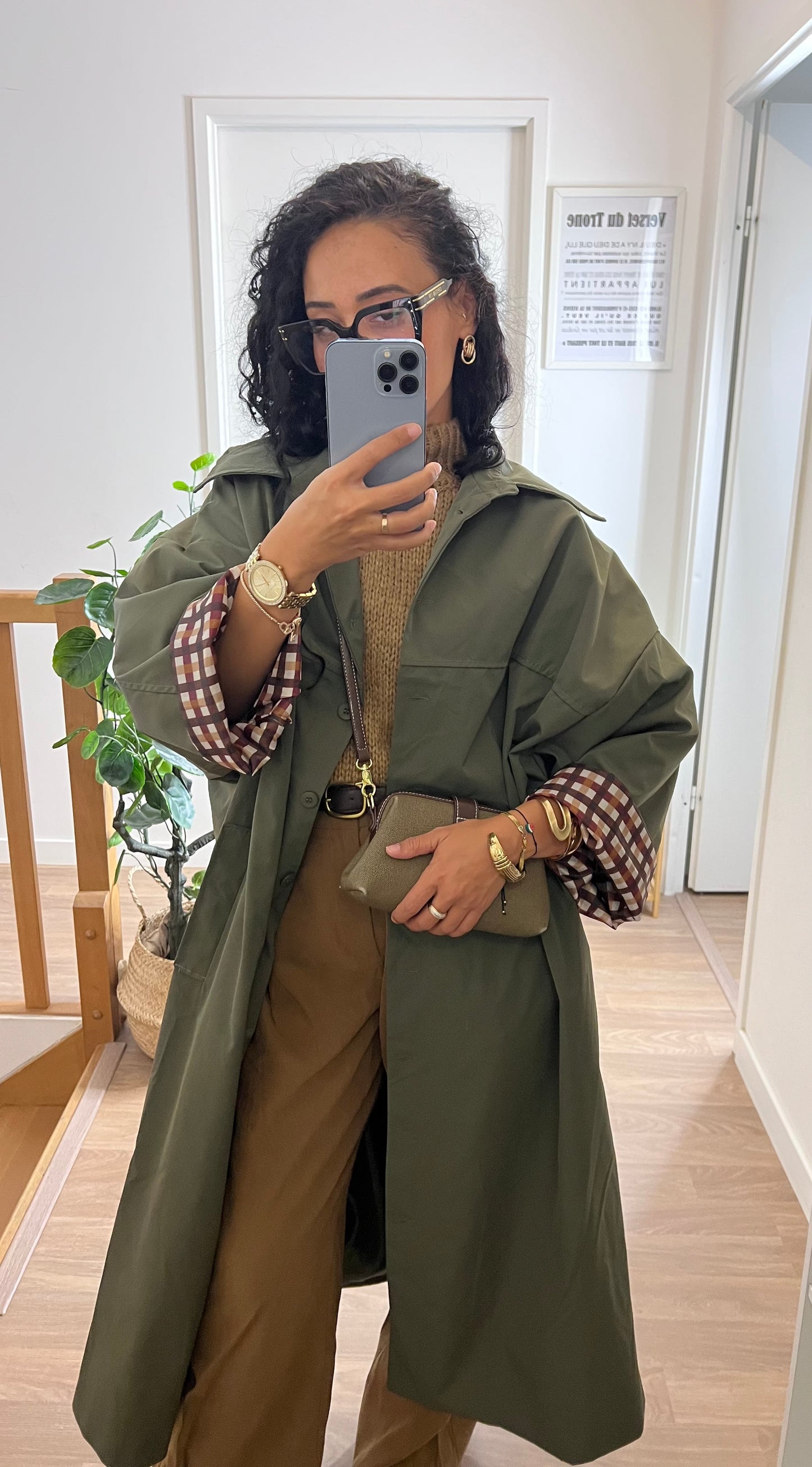 Parka trenchy Oversize kaki