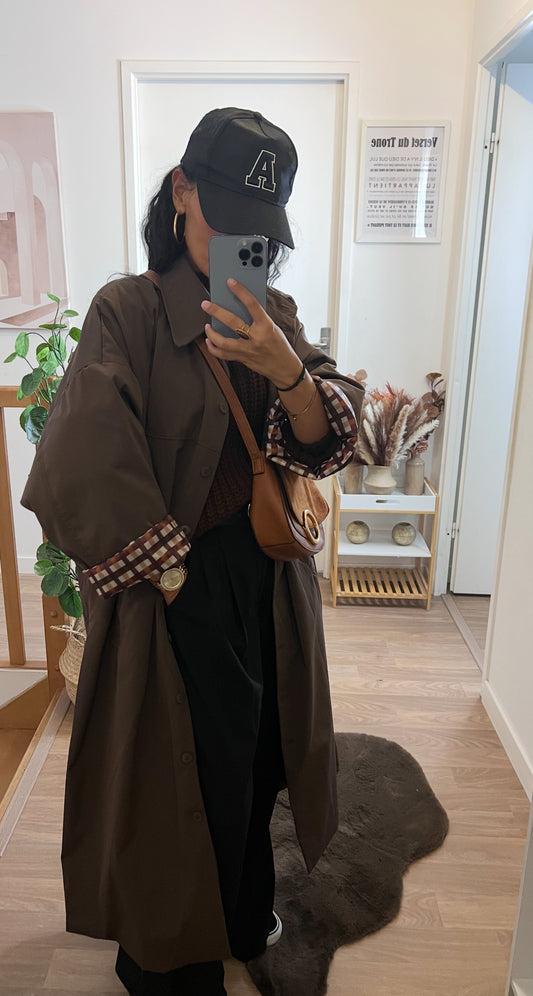 Parka trenchy Oversize Marron