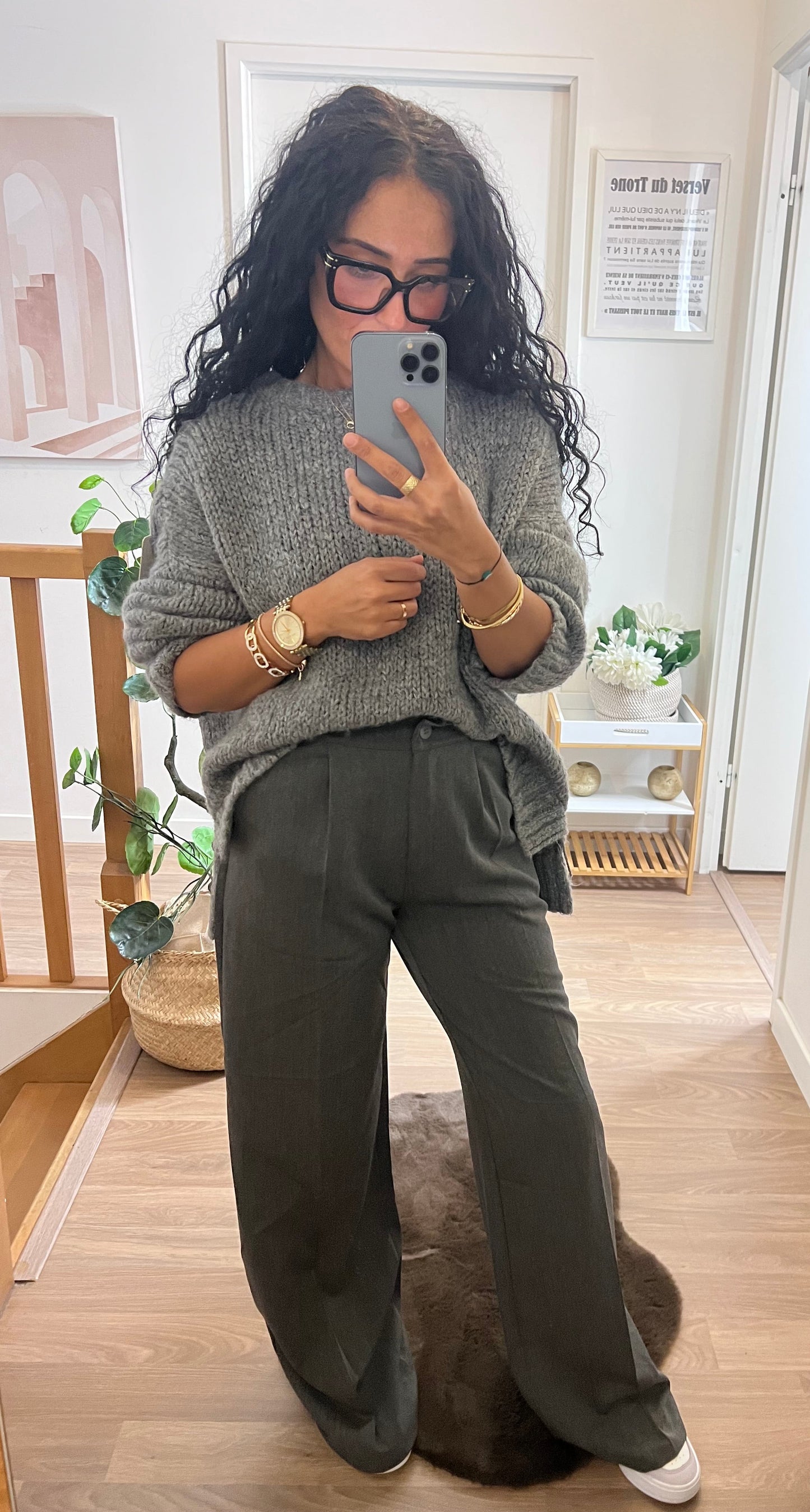 Pantalon tailleurs gris anthracite