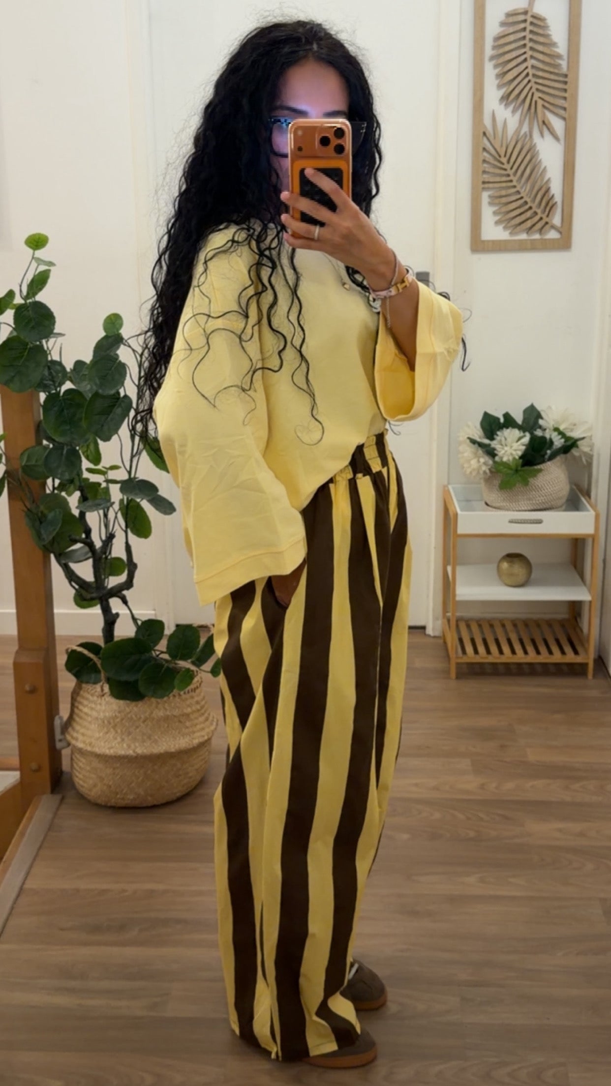 Pantalon Oversize Rayé