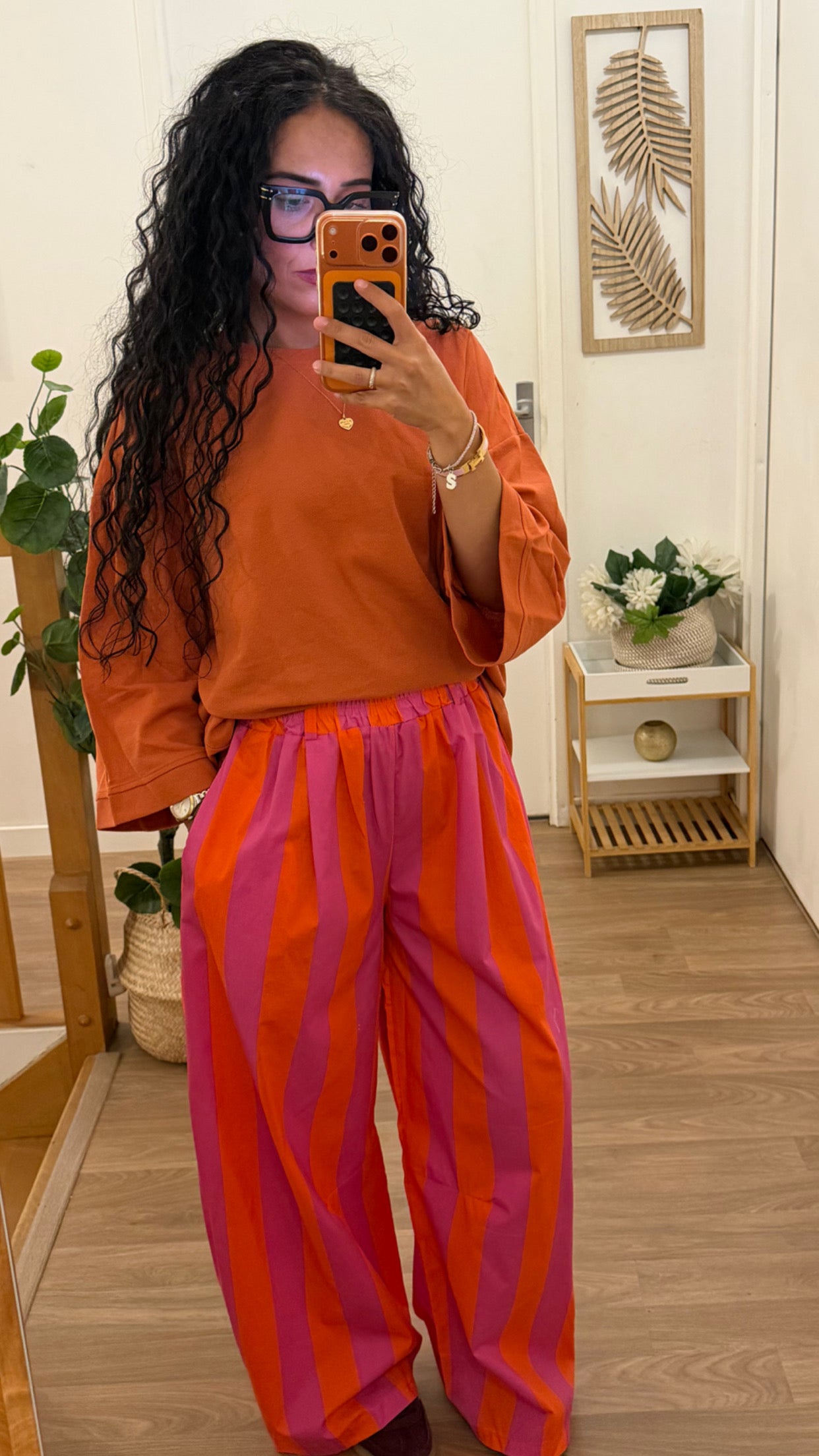 Pantalon Oversize Rayé