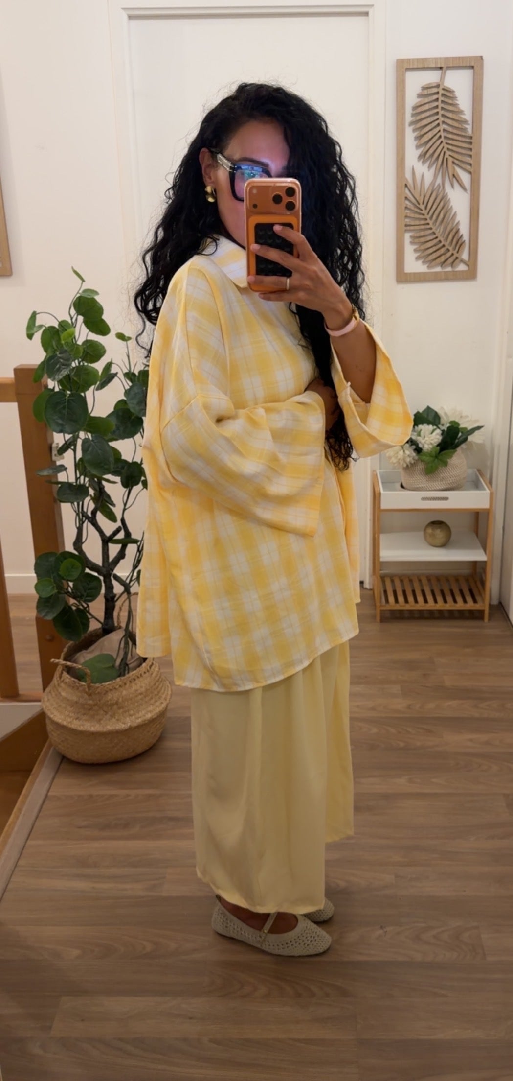 Chemise Vichy Jaune