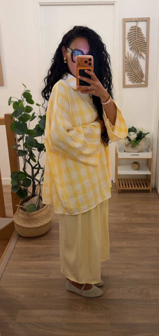 Chemise Vichy Jaune