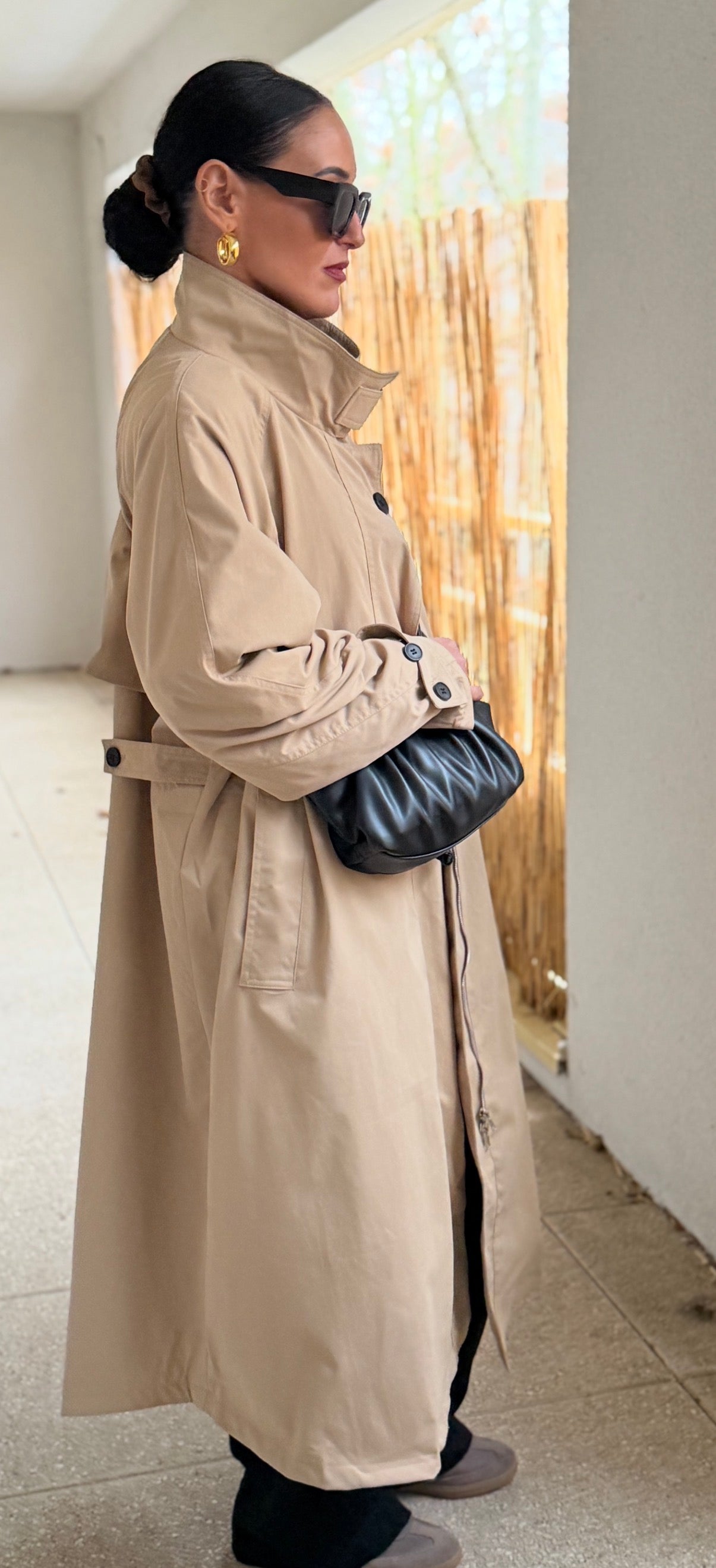 Trench Oversize Beige Effet Loose