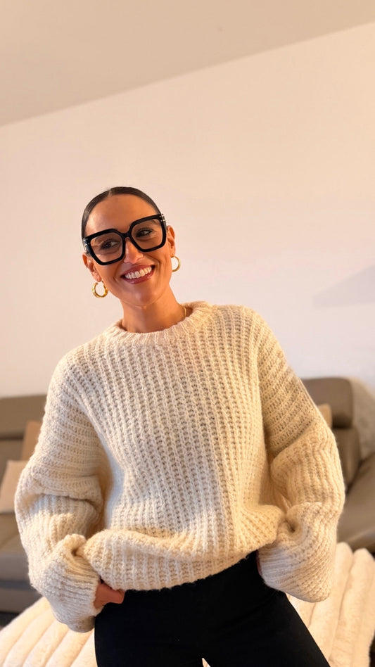 Pull écru