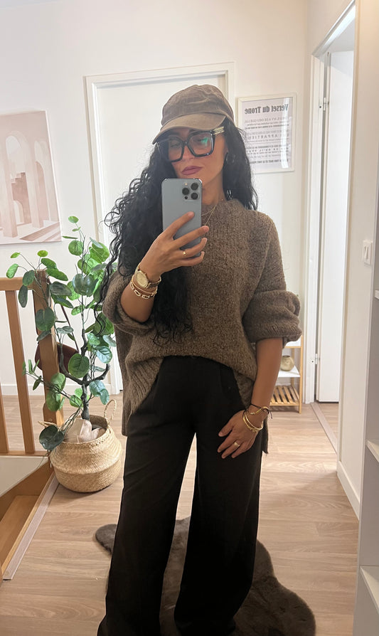 Pantalon tailleurs marron