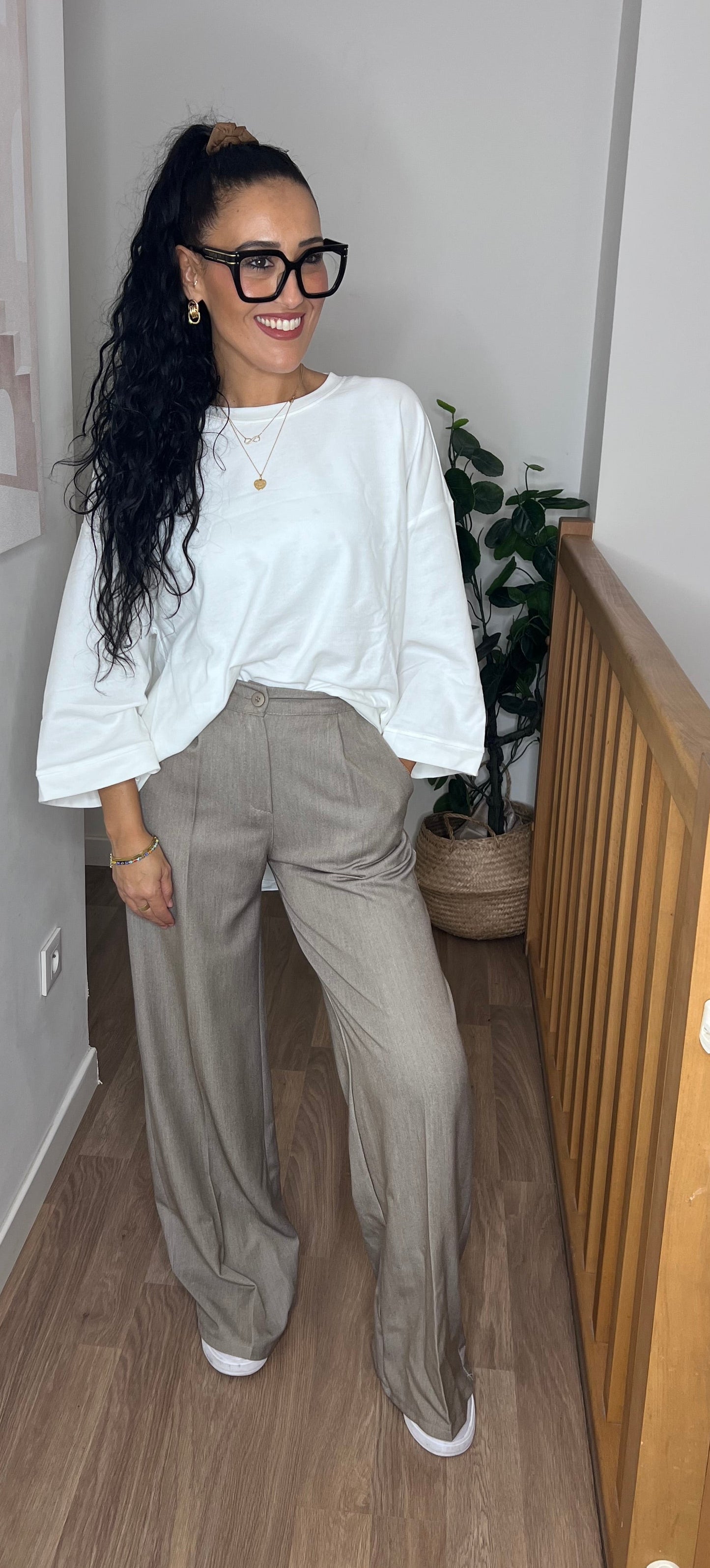 Pantalon tailleurs Taupe