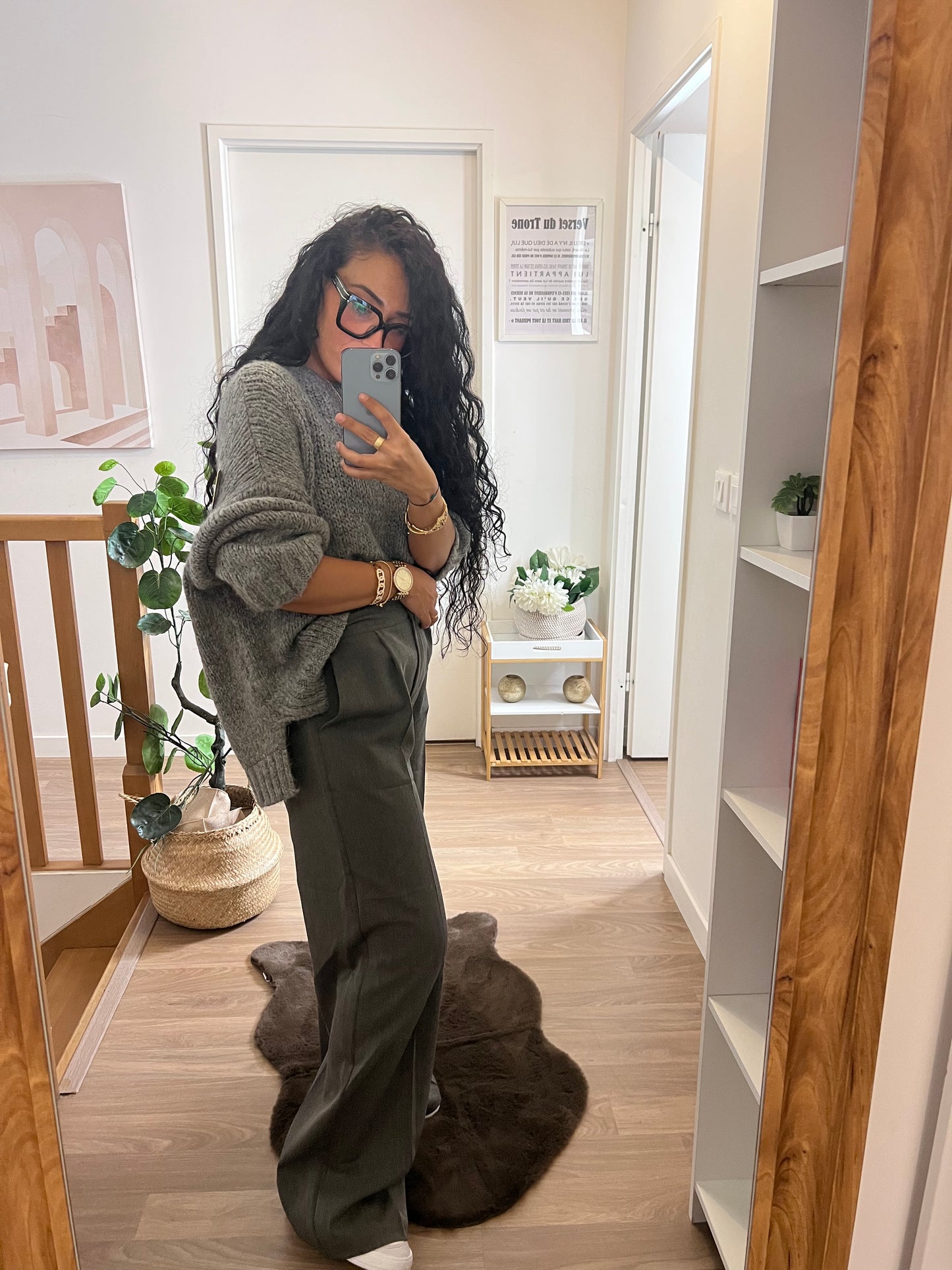 Pantalon tailleurs gris anthracite