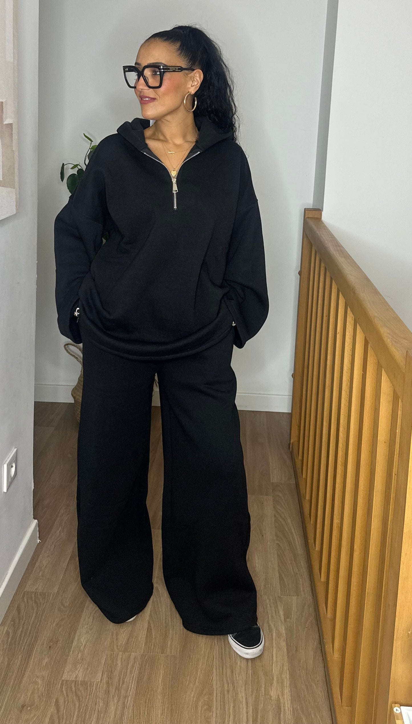 Ensemble à capuche Noir