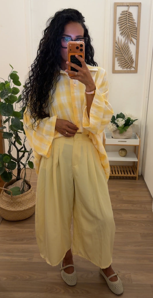 Chemise Vichy Jaune