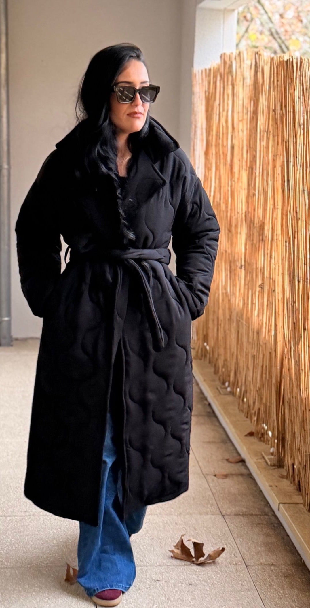 Manteau Matelassé Noir