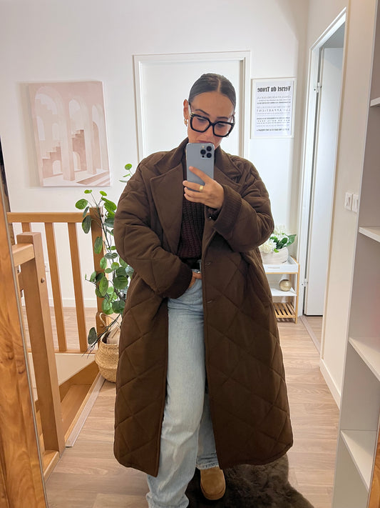 Manteau Oversize Élégant - Ton Terreux