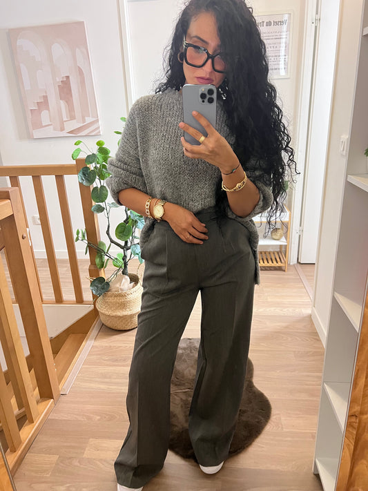 Pantalon tailleurs gris anthracite