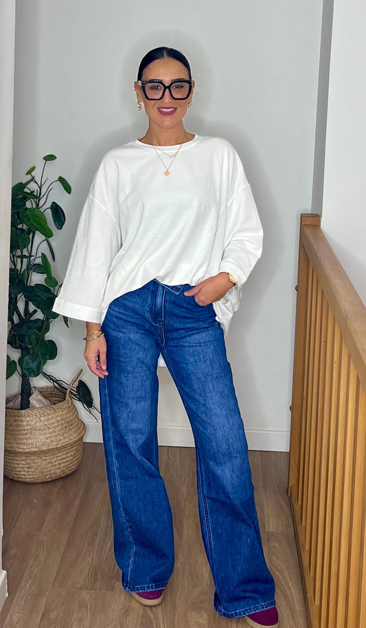 Jean Wide-Leg Évasé