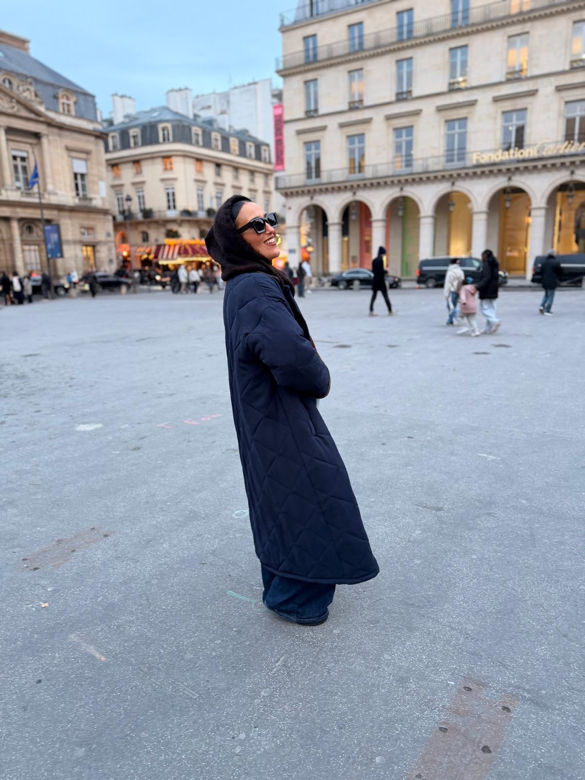 Manteau Oversize Élégant - Bleu Marine