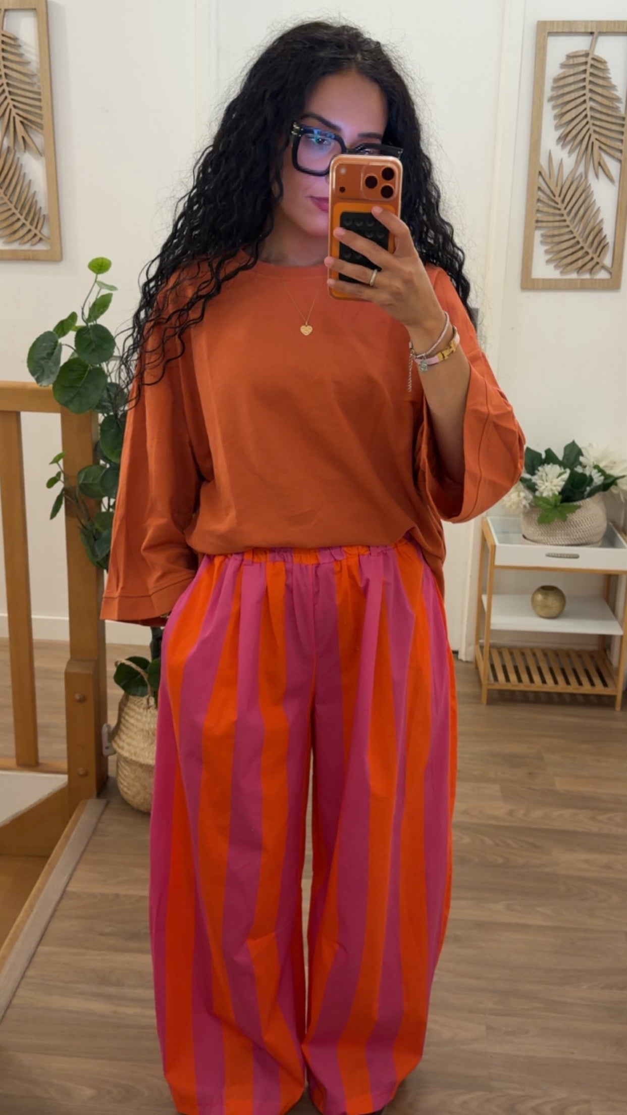 Pantalon Oversize Rayé