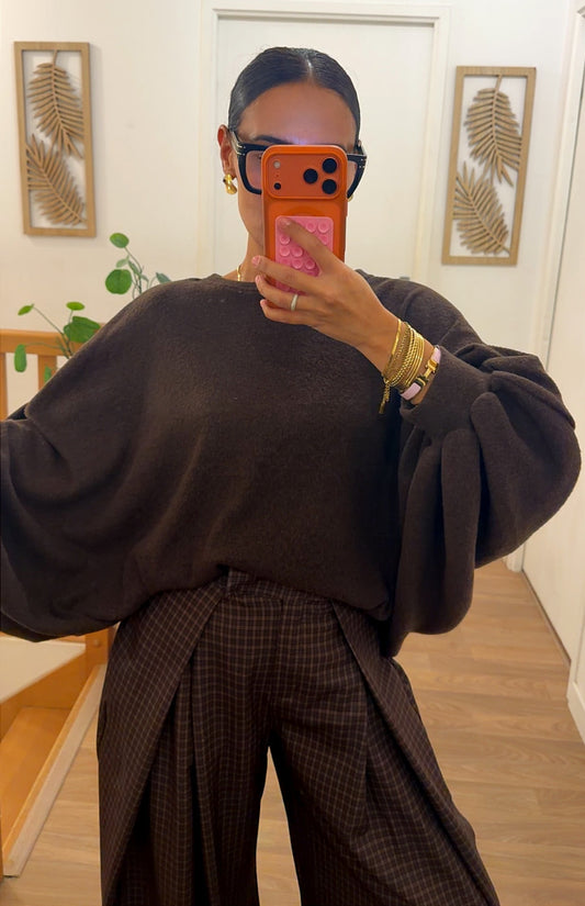Pull Oversize Manches Chauve-Souris