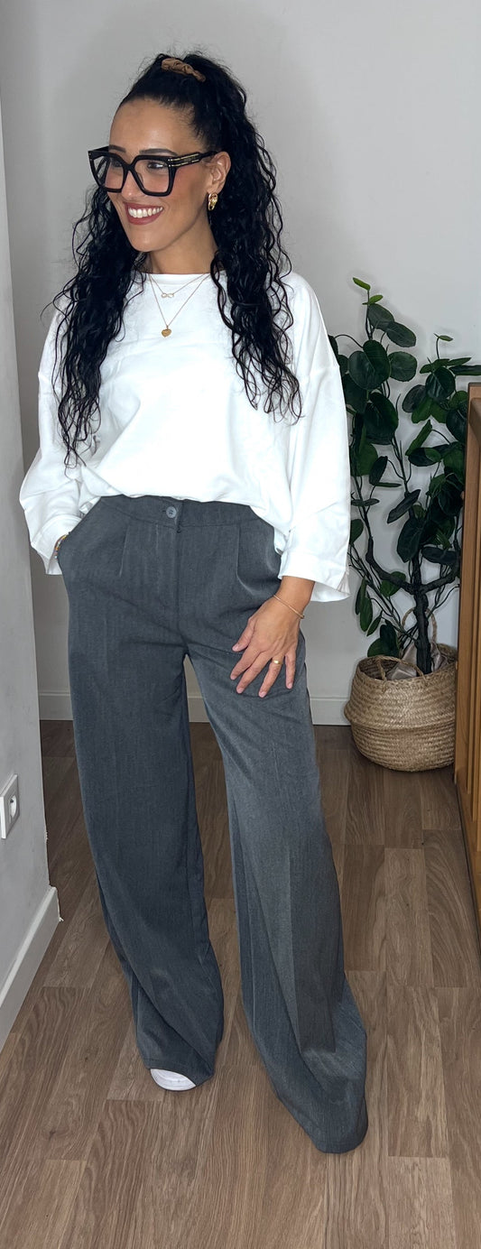 Pantalon tailleurs gris anthracite