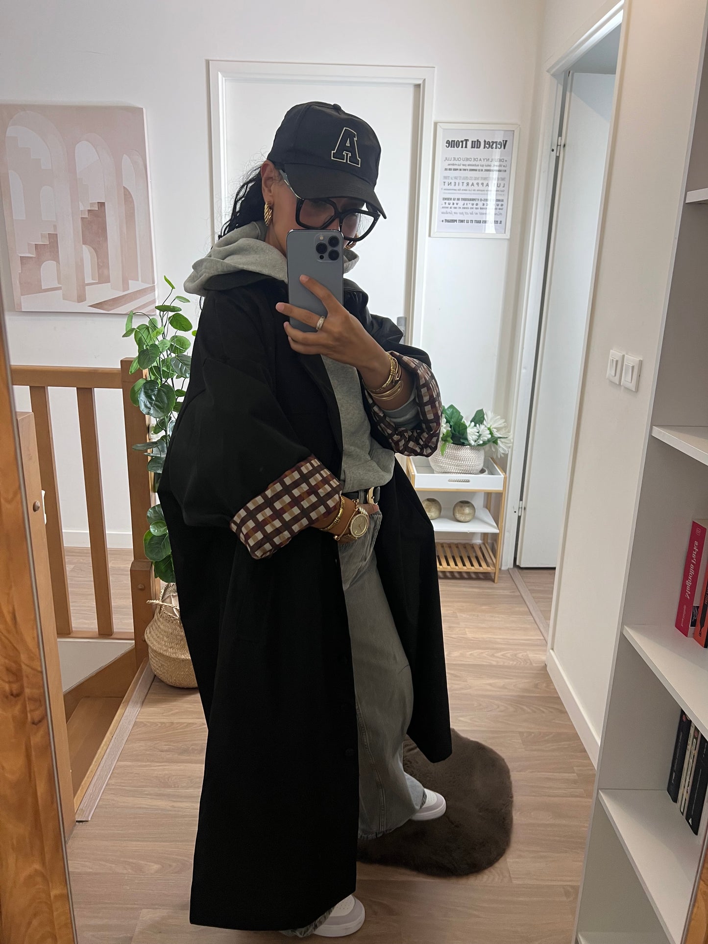 Parka trenchy Oversize Noir