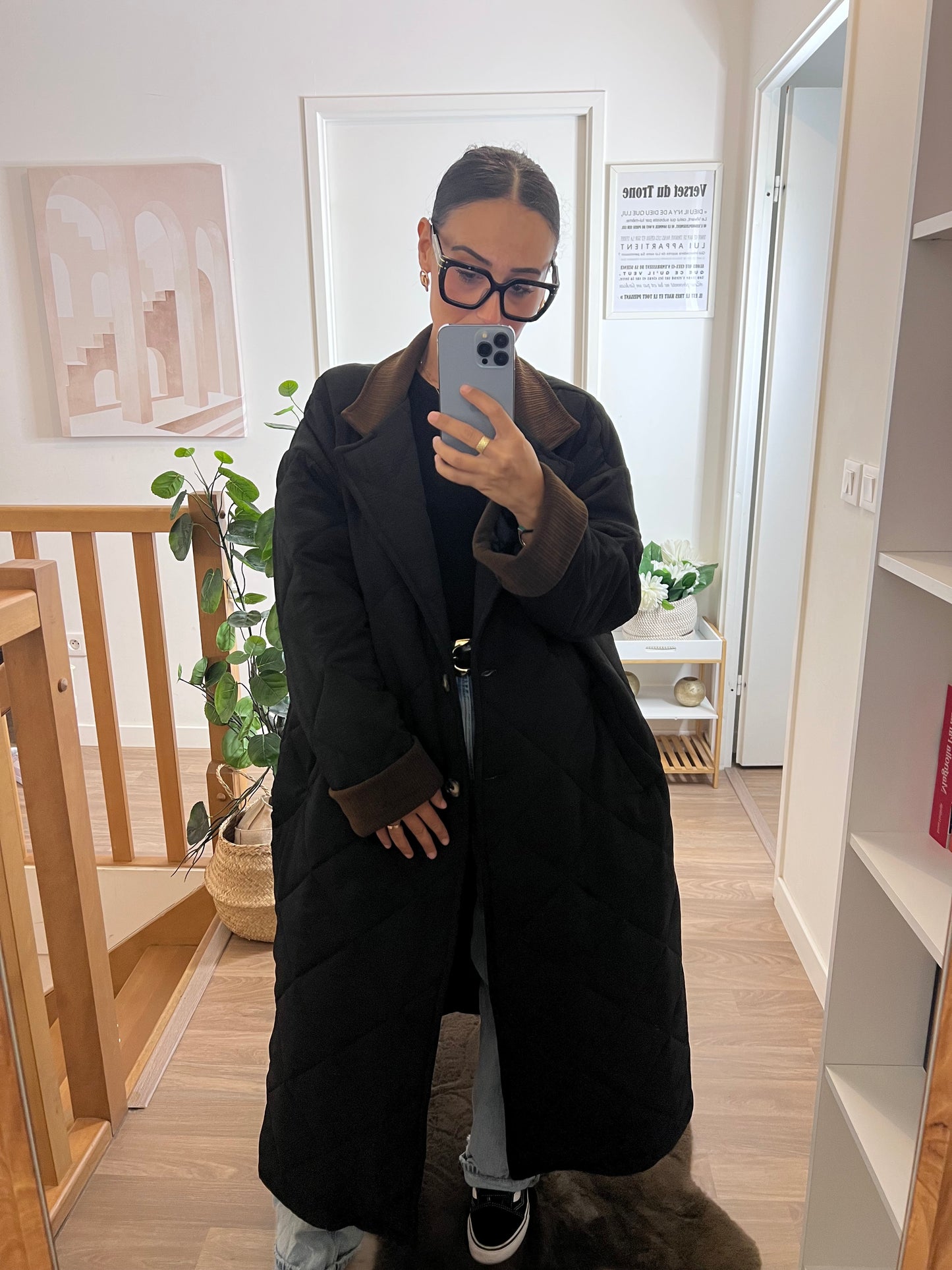 Manteau Oversize Élégant - Noir Intemporel