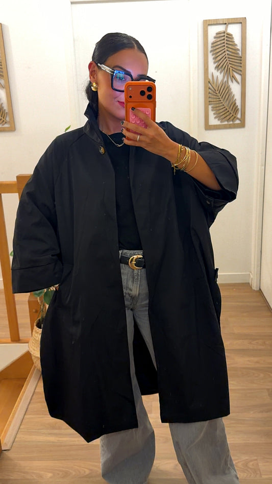 Trench Oversize Noir