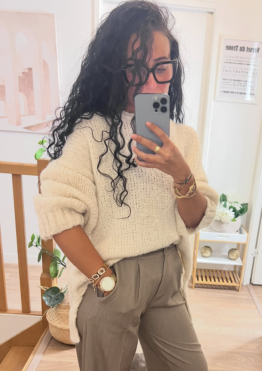 Pull Écru