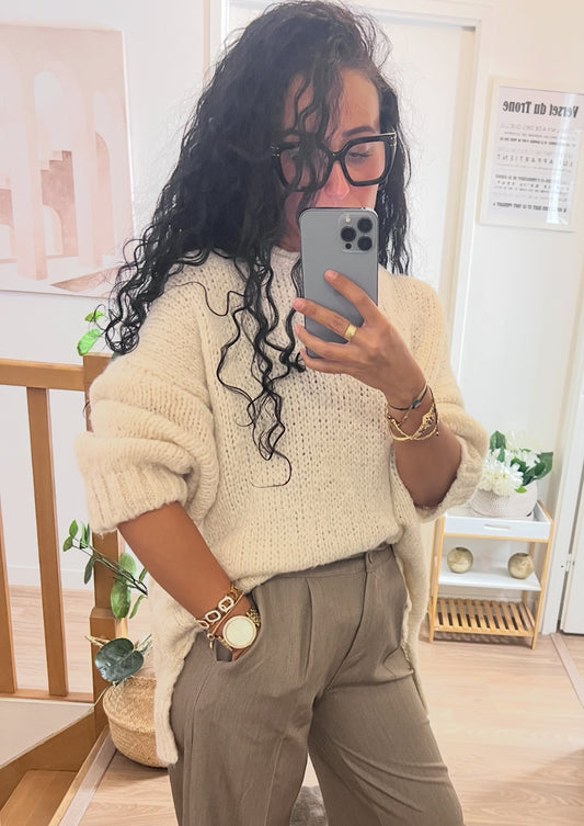 Pull Écru