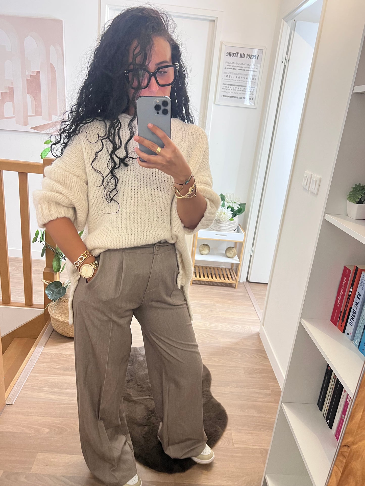 Pantalon tailleurs Taupe