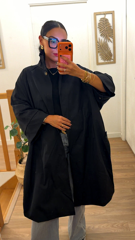 Trench Oversize Noir