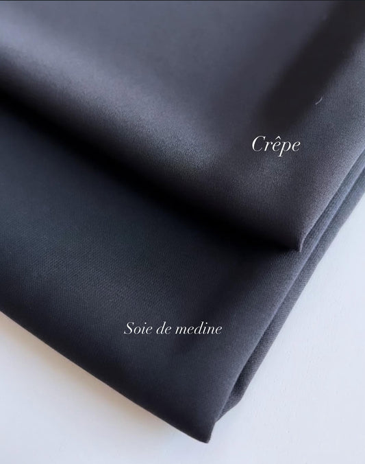Hijab Noir - Crêpe